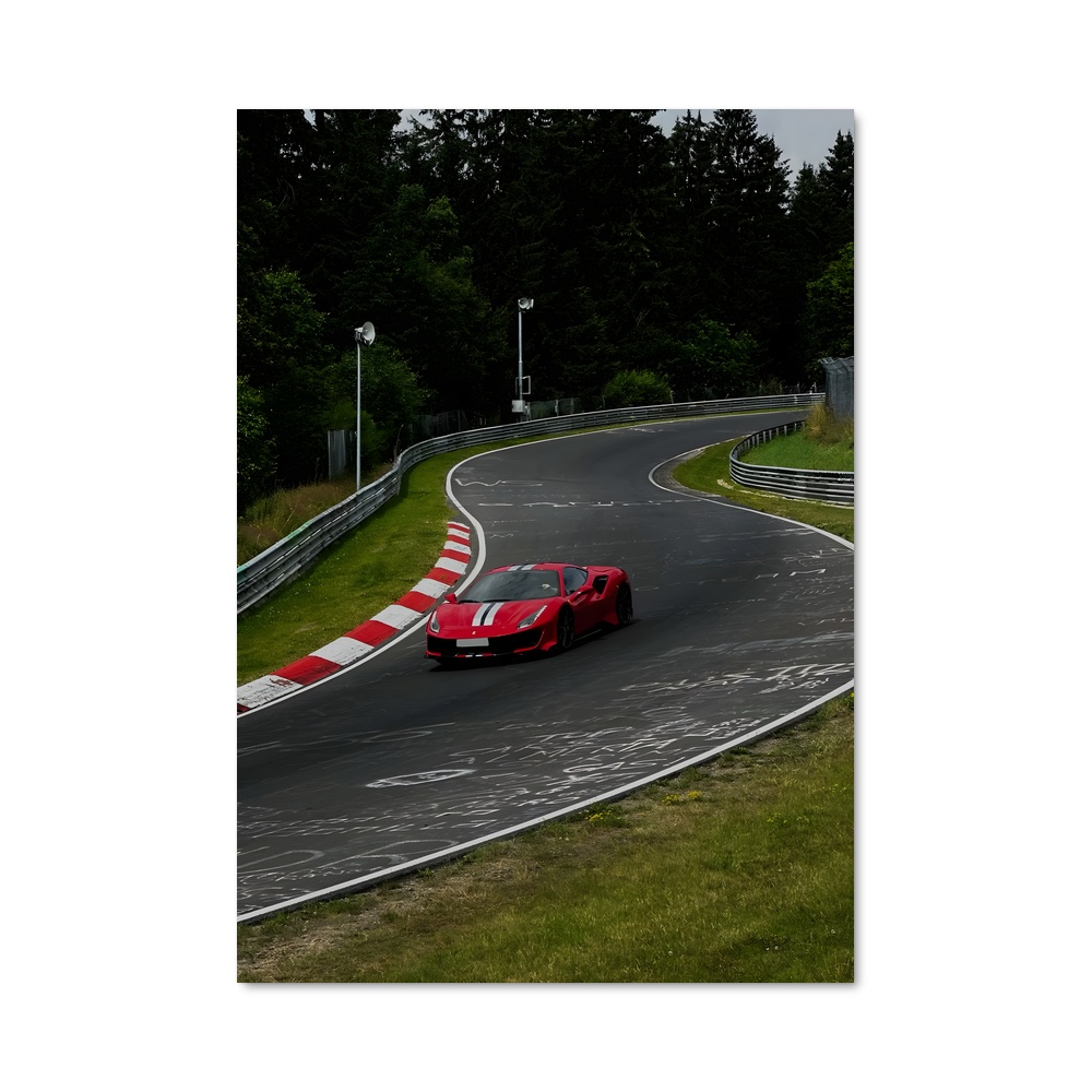 Poster Virage Rouge